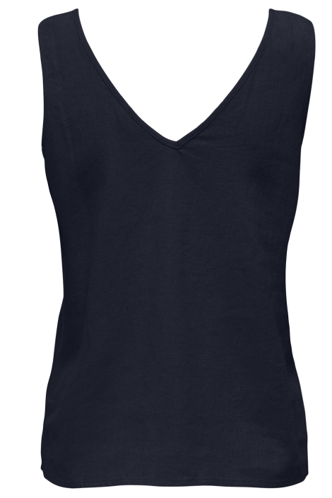 Jacqueline de Yong jdysay s/l linen v-neck top wvn dia